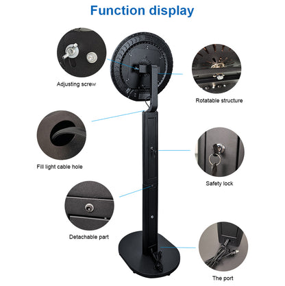 New Portable iPad Photo Booth Machine With RGB Led Light for 10.2/11/12.9 inch iPad Selfie Photobooth Machine for Party Wedding